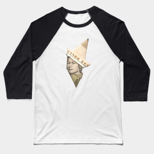 Young Queen Elizabeth II / Money Origami Baseball T-Shirt